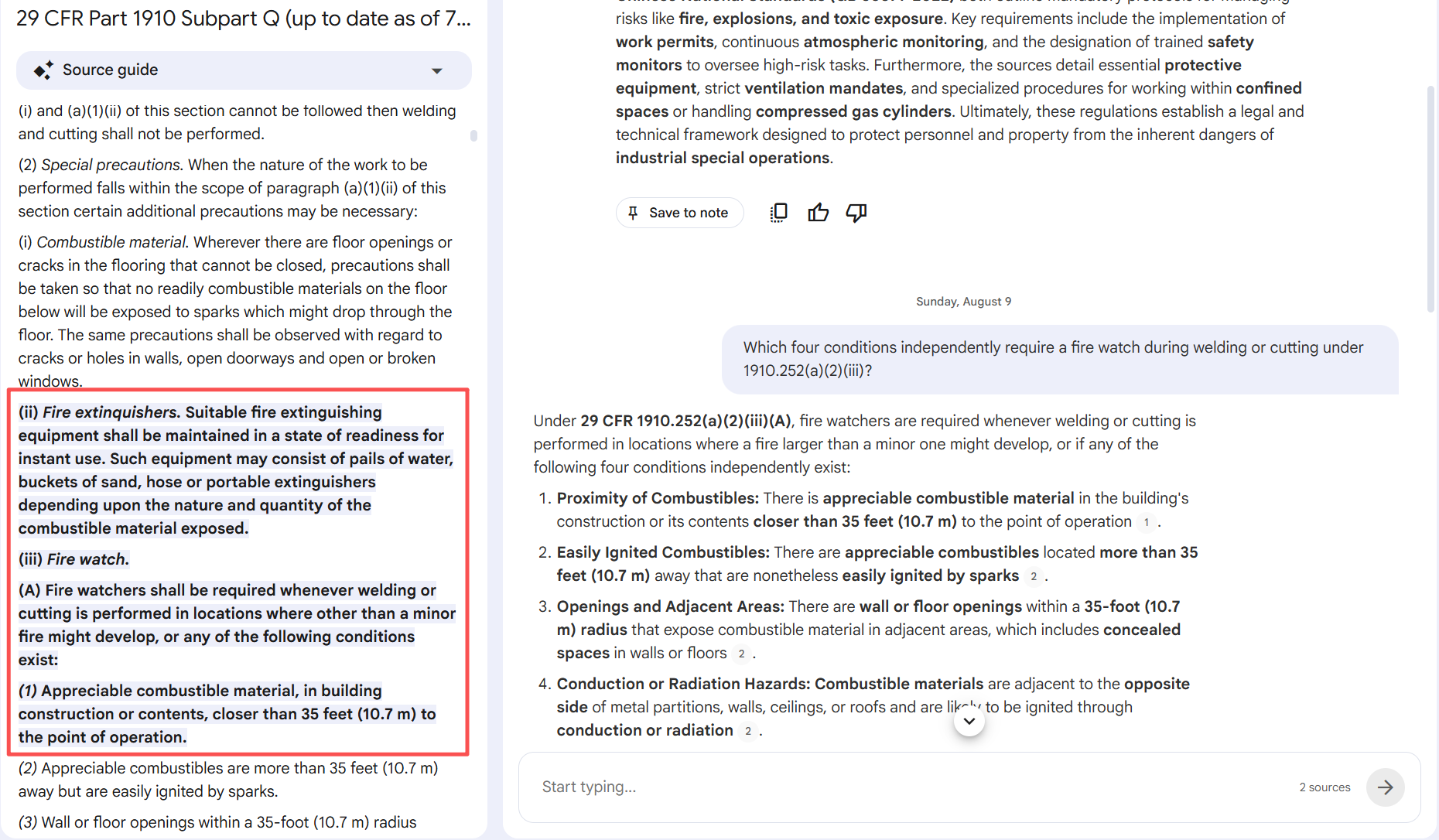 NotebookLM returns a wider source window